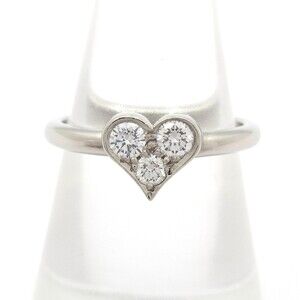 Tiffany & Co. Sentimental Heart Ring Pt950 Diamond
